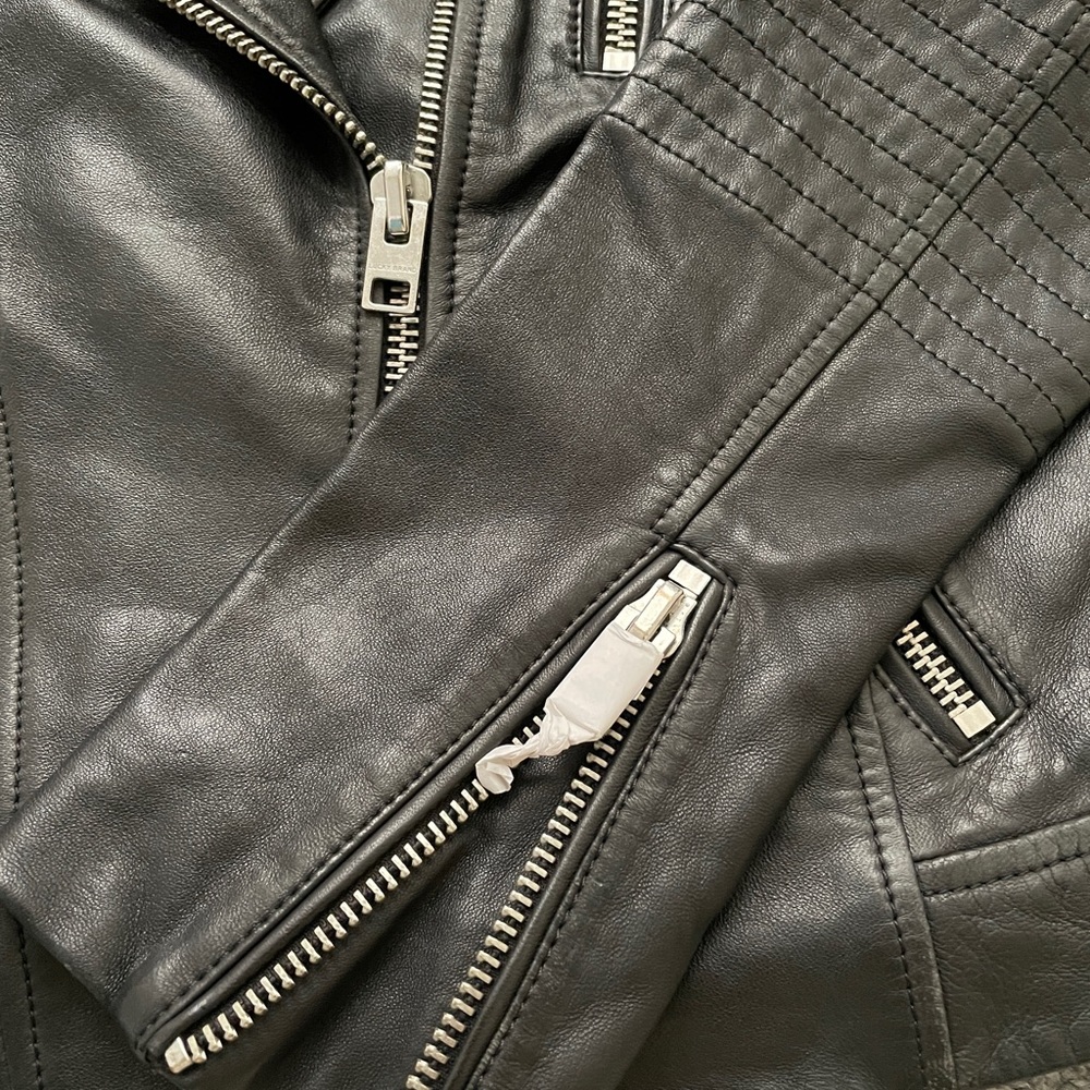 Brand new leather Lucky Brand moto jacket